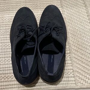 Joseph Abboud Navy Suede Oxfords